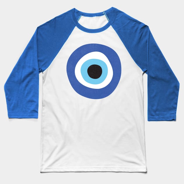 Evil Eye Symbol Baseball T-Shirt by Inogitna Designs